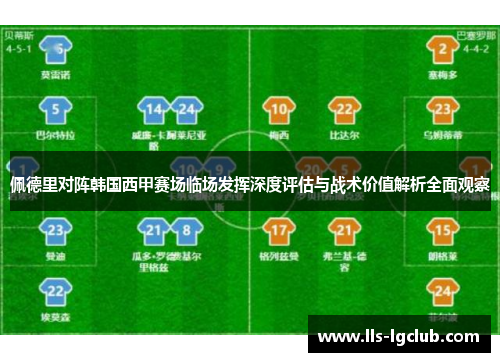佩德里对阵韩国西甲赛场临场发挥深度评估与战术价值解析全面观察